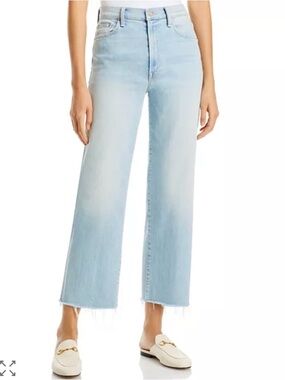 MOTHER the Rambler High Rise Ankle Straight Jeans in Chill Pill size 26